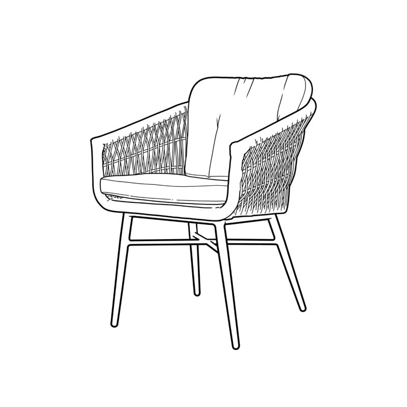 Chaise d'extérieur avec coussins gratuits - Image 5