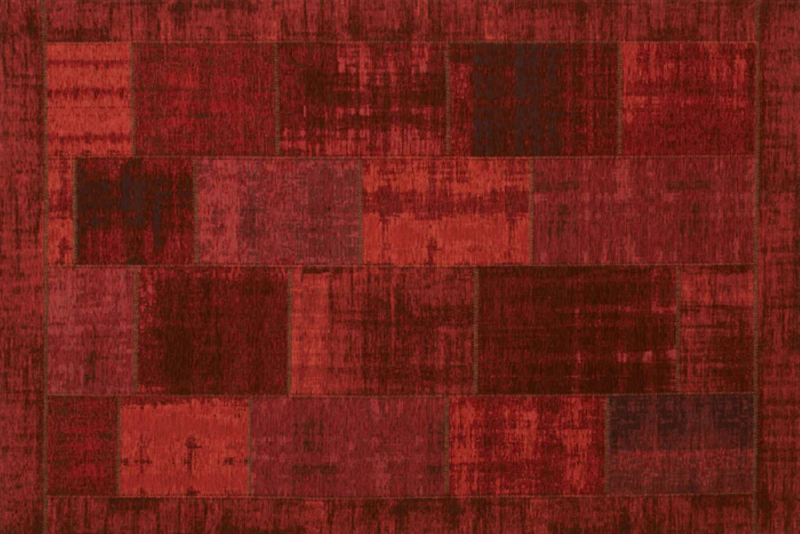 Tapis vintage45 rouge 60x90cm