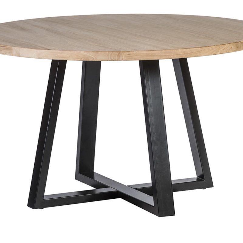 Table à diner piètement métal ø 130cm