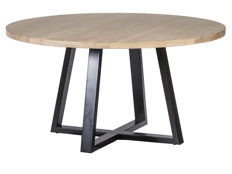 Table à diner piètement métal ø 145cm
