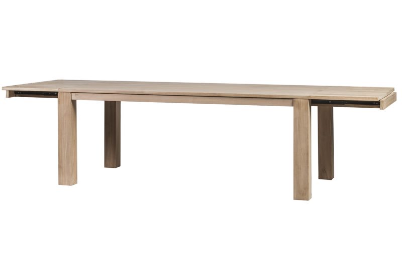 Table teck à rallonges (200/300 x100cm)