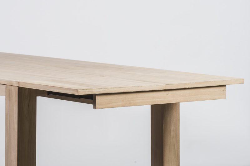 Table teck à rallonges (200/300 x100cm) - Image 3