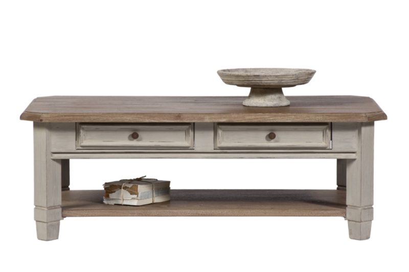 Table de salon 4 tiroirs (130x 70cm)