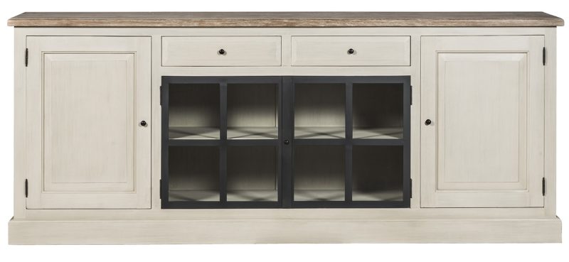 Buffet 4 portes, 2 tiroirs