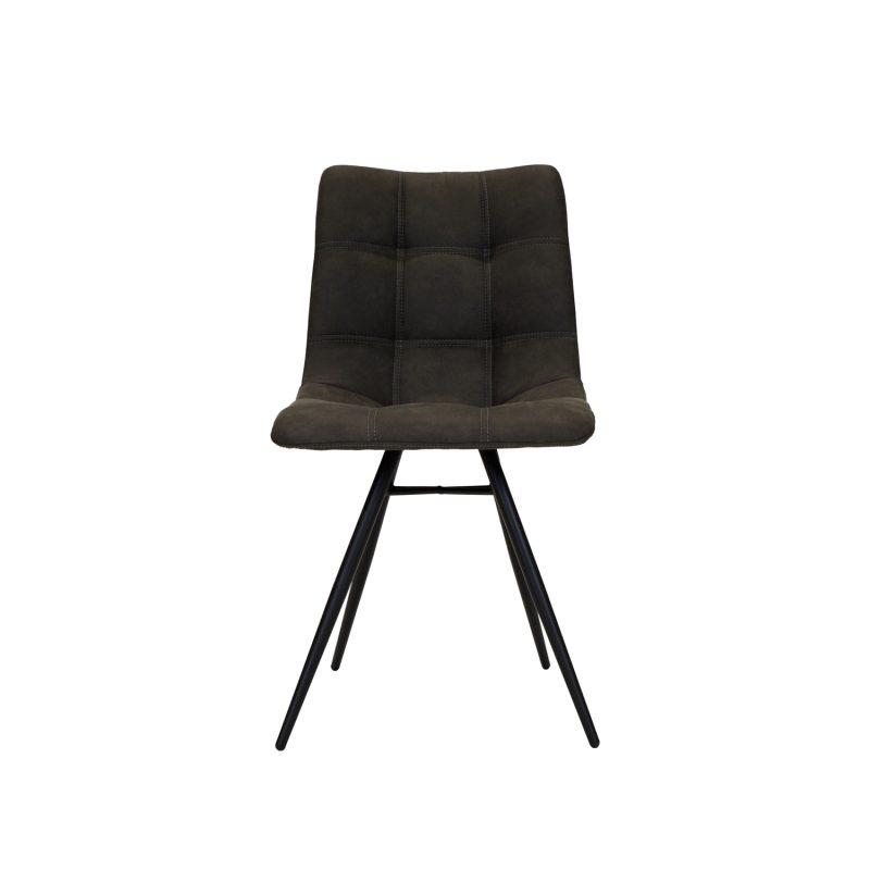 Chaise de salle à manger sans accoudoirs anthracite "orlando"
