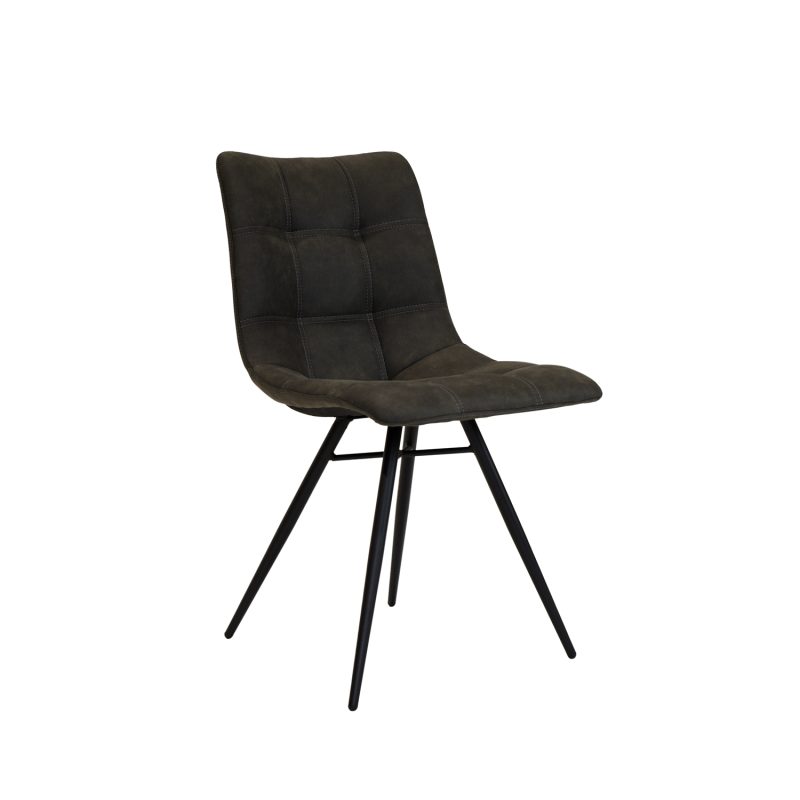 Chaise de salle à manger sans accoudoirs anthracite "orlando" - Image 2