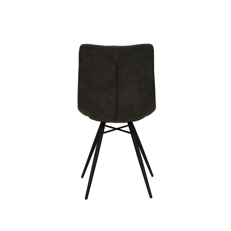 Chaise de salle à manger sans accoudoirs anthracite "orlando" - Image 3