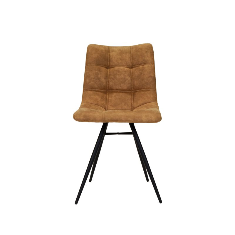 Chaise de salle à manger sans accoudoirs moka "orlando"