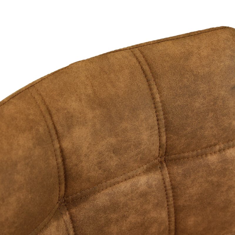 Chaise de salle à manger sans accoudoirs moka "orlando" - Image 4