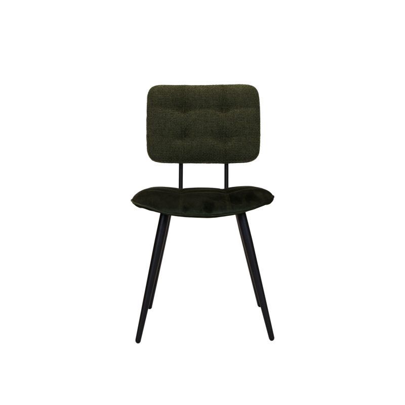 Chaise de salle à manger intemporelle couleur vert foncé