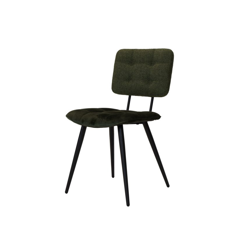 Chaise de salle à manger intemporelle couleur vert foncé - Image 2