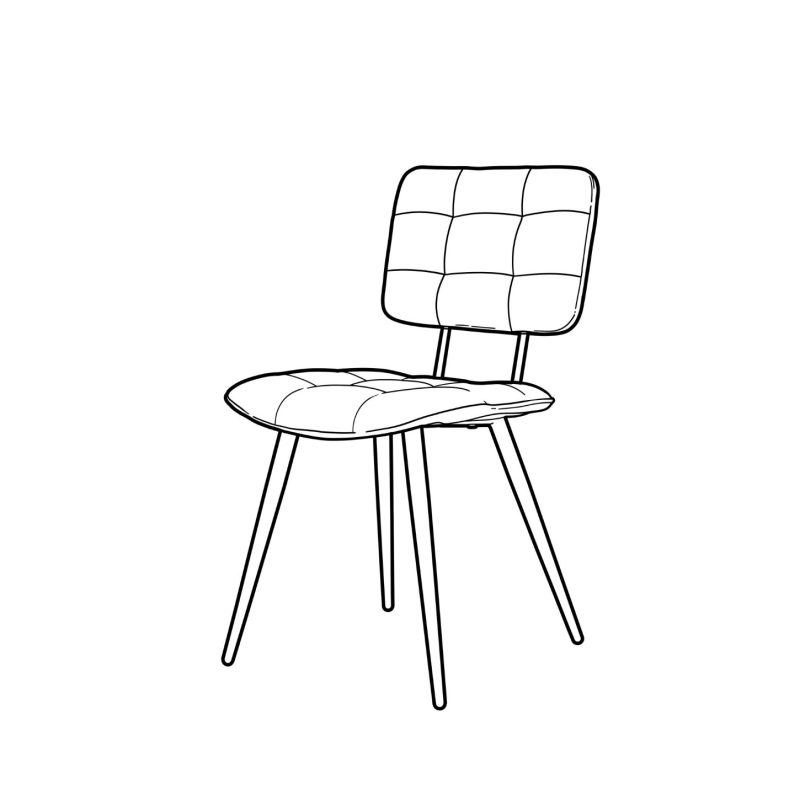 Chaise de salle à manger intemporelle couleur vert foncé - Image 5