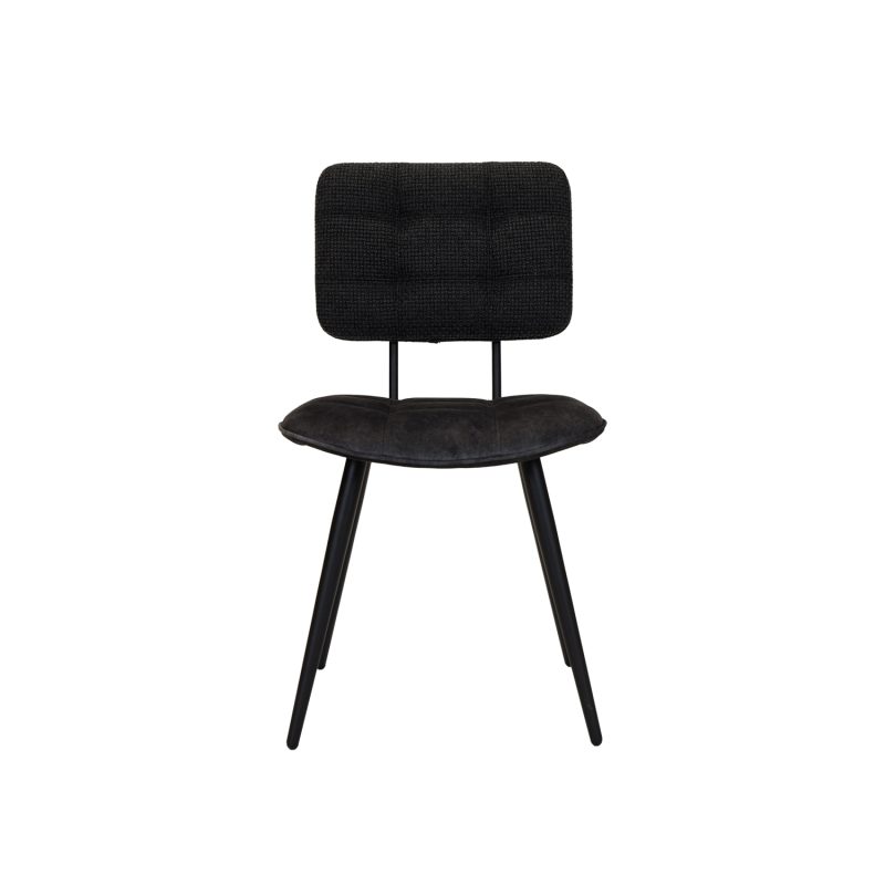 Chaise de salle à manger intemporelle couleur anthracite