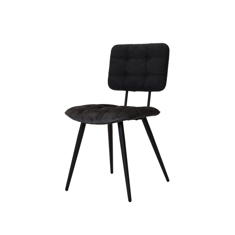 Chaise de salle à manger intemporelle couleur anthracite - Image 2