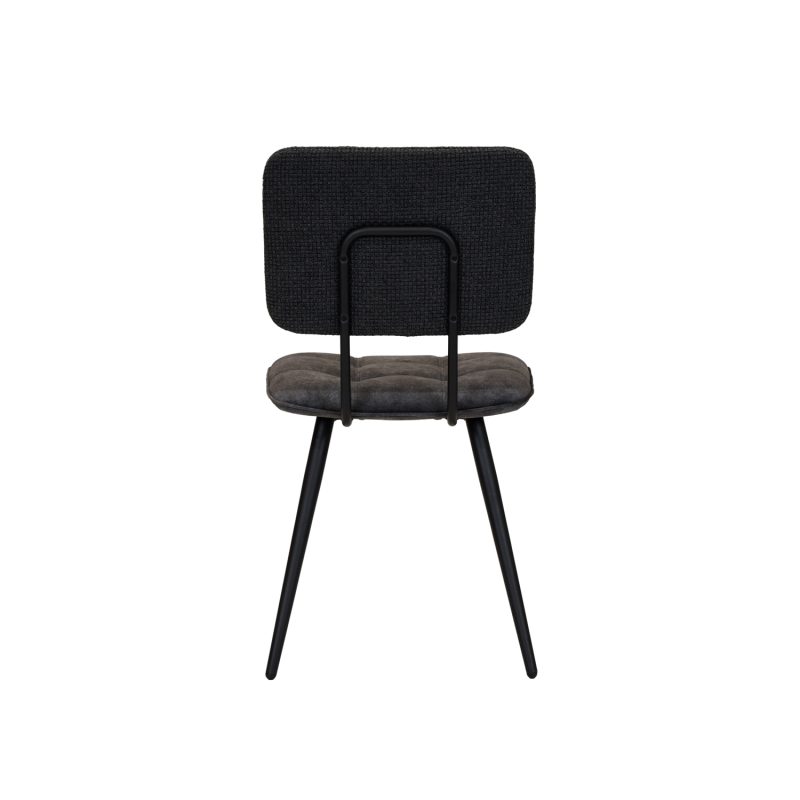 Chaise de salle à manger intemporelle couleur anthracite - Image 3