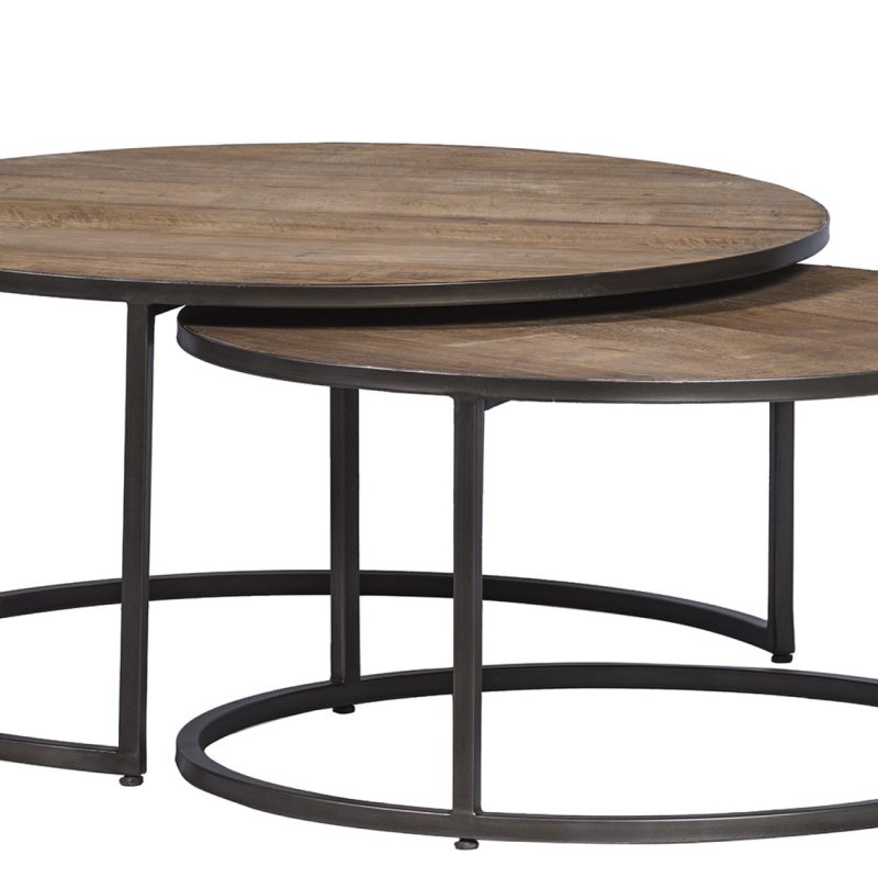 Table basse 2 pièces ronde